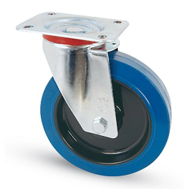 Vendita online Ruote AVO supporto in acciaio stampato ruote gomma elastica art.66